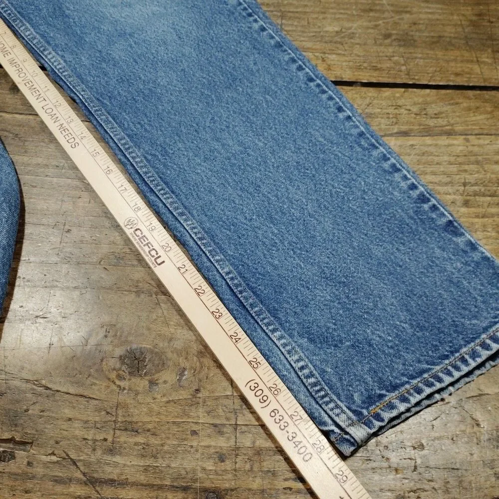 Vintage Levi’s 505 Regular Fit 34 x 29 Denim Blue 1990's Straight Leg 100% Cotto